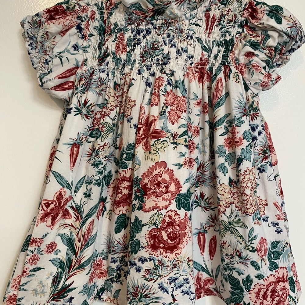 Janie and Jack Multicolor Floral Blouse